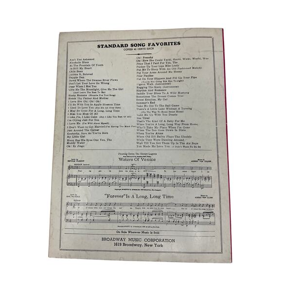 Put Your Arms Around Me Honey Sheet Music Coney Island Betty Grable - Picture 5 of 5